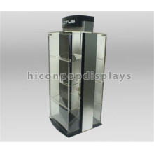 Factory Price Wood Base Illuminating Countertop Advertising Jewelry Store Jewellery Display Showcase